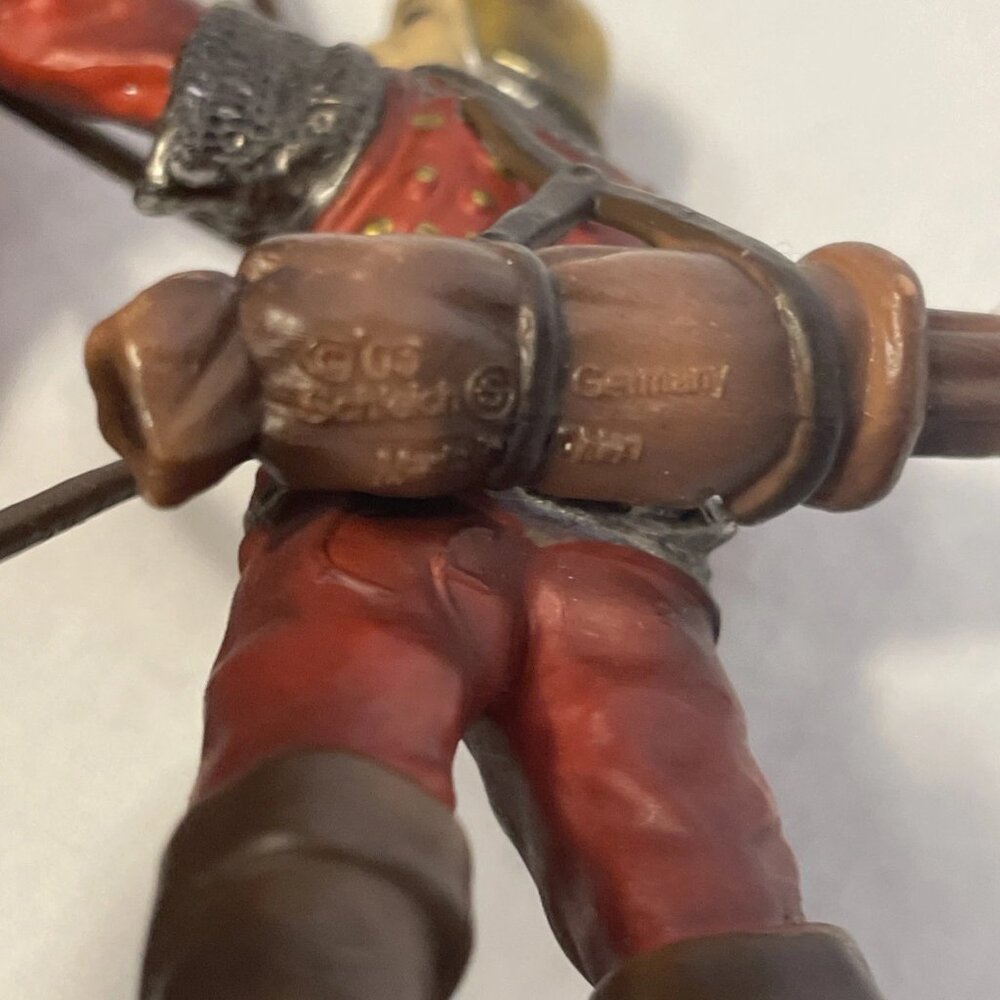 Schleich 2003 Ritter Red Archer with Long Bow 70015 Figure Knight Arrows - Picture 6 of 12